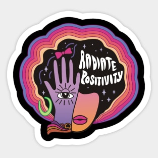 Radiate Positivity Sticker